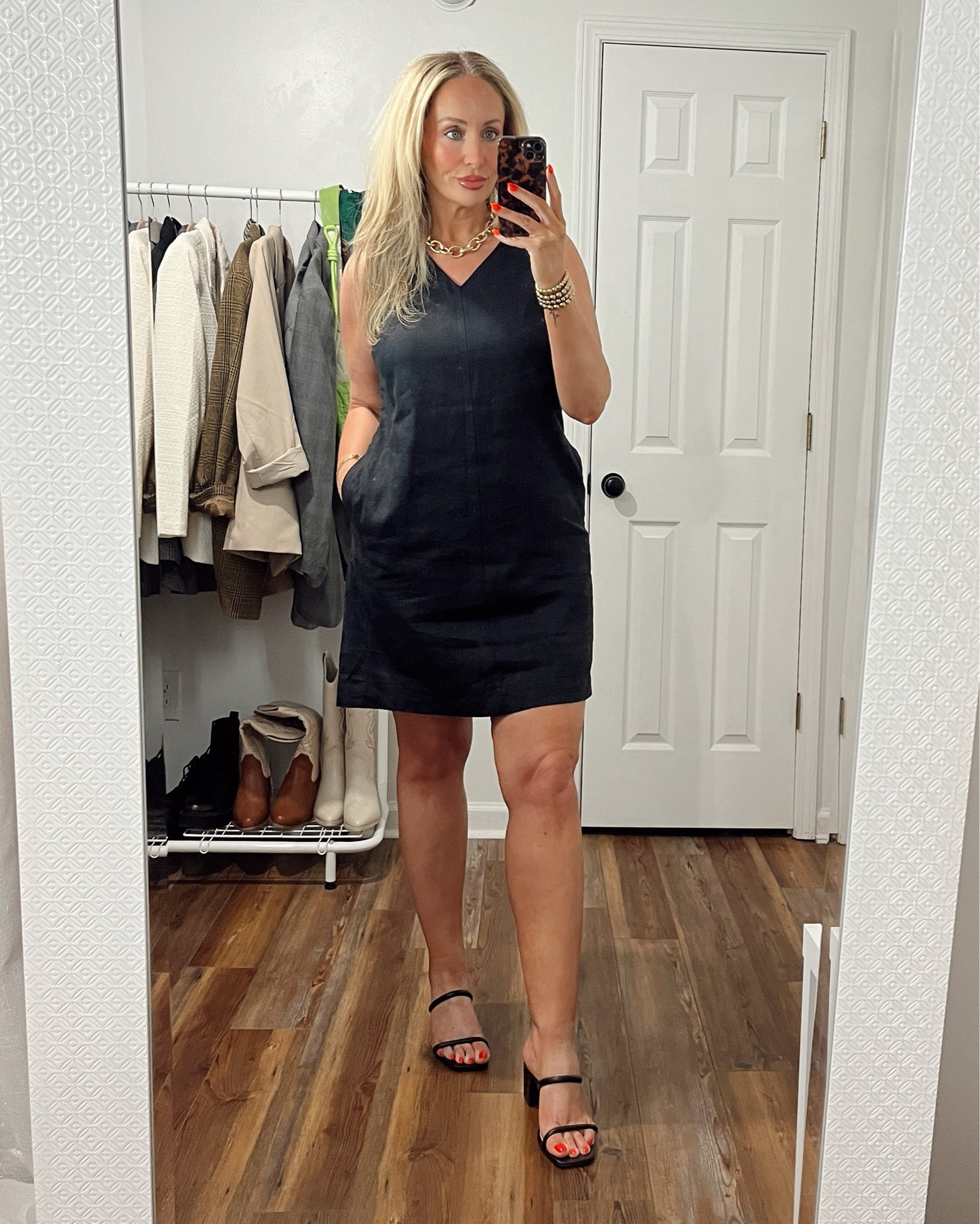 Black linen dress for a work event. 
.
.
.
.
#linendress #lbd #midsizeworkoutfits #midsizedresses #workootd #amazonjewelry #founditonamazon

#LTKMidsize #LTKWorkwear #LTKStyleTip