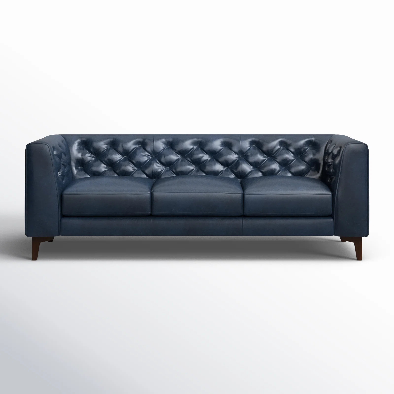 Peale 89'' Full-Grain Genuine Italian Leather Sofa | Wayfair North America