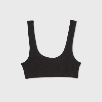 Women's Scoop Neck Ribbed Bralette - Colsie™ | Target