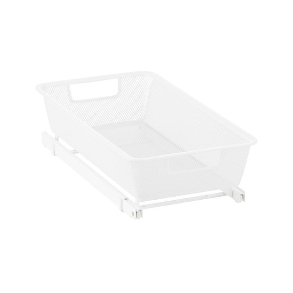 Elfa X-Narrow 2-Runner Cabinet-Sized Mesh Easy Glider White | The Container Store