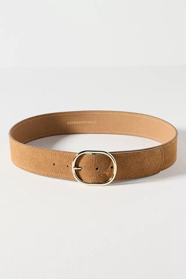 Oval Buckle Leather Belt | Anthropologie (US)