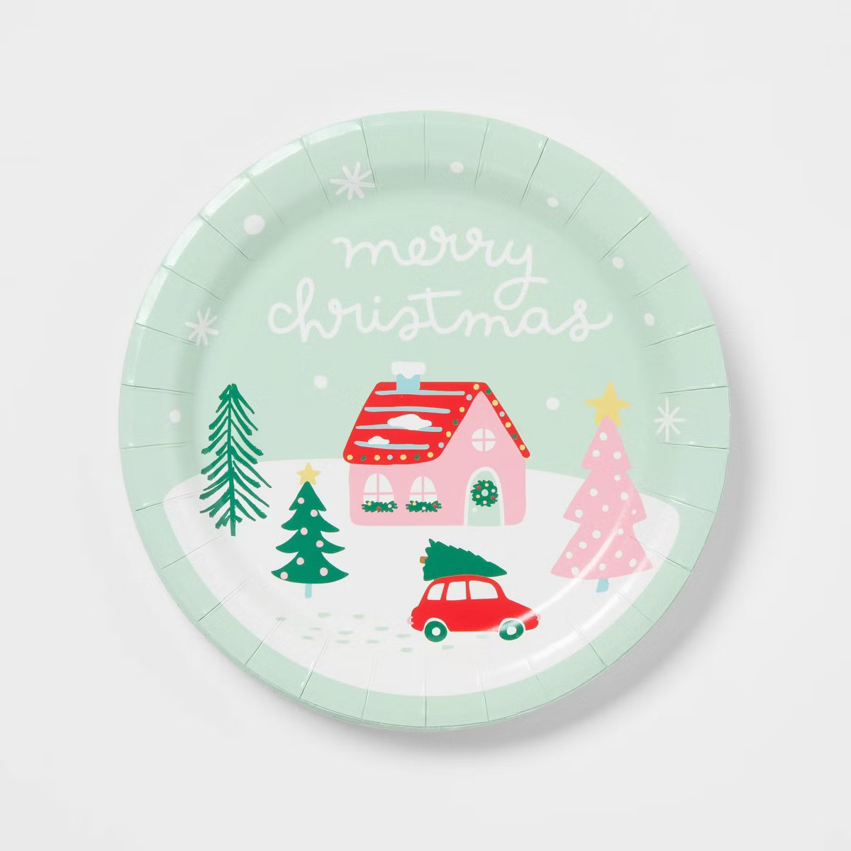 20ct Christmas Winter Scene Snack Plates - Spritz™ | Target