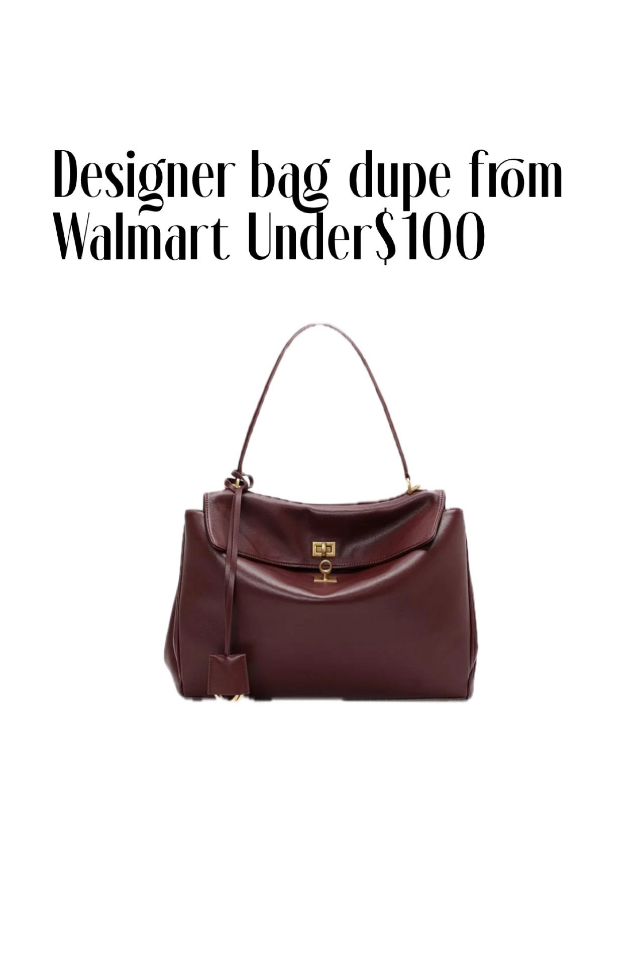 Adds to cart immediately!!!!!! Designer dupe from Walmart. Comes in 8 colors and 2 different sizes. 

#LTKWorkwear #LTKhaul #LTKTravel