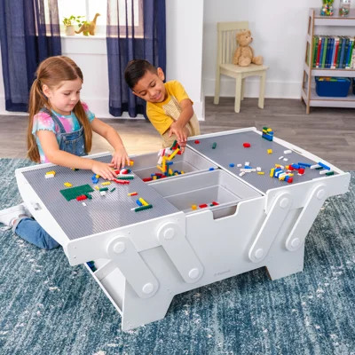 Building Bricks Play N Store Mega Table | Wayfair North America