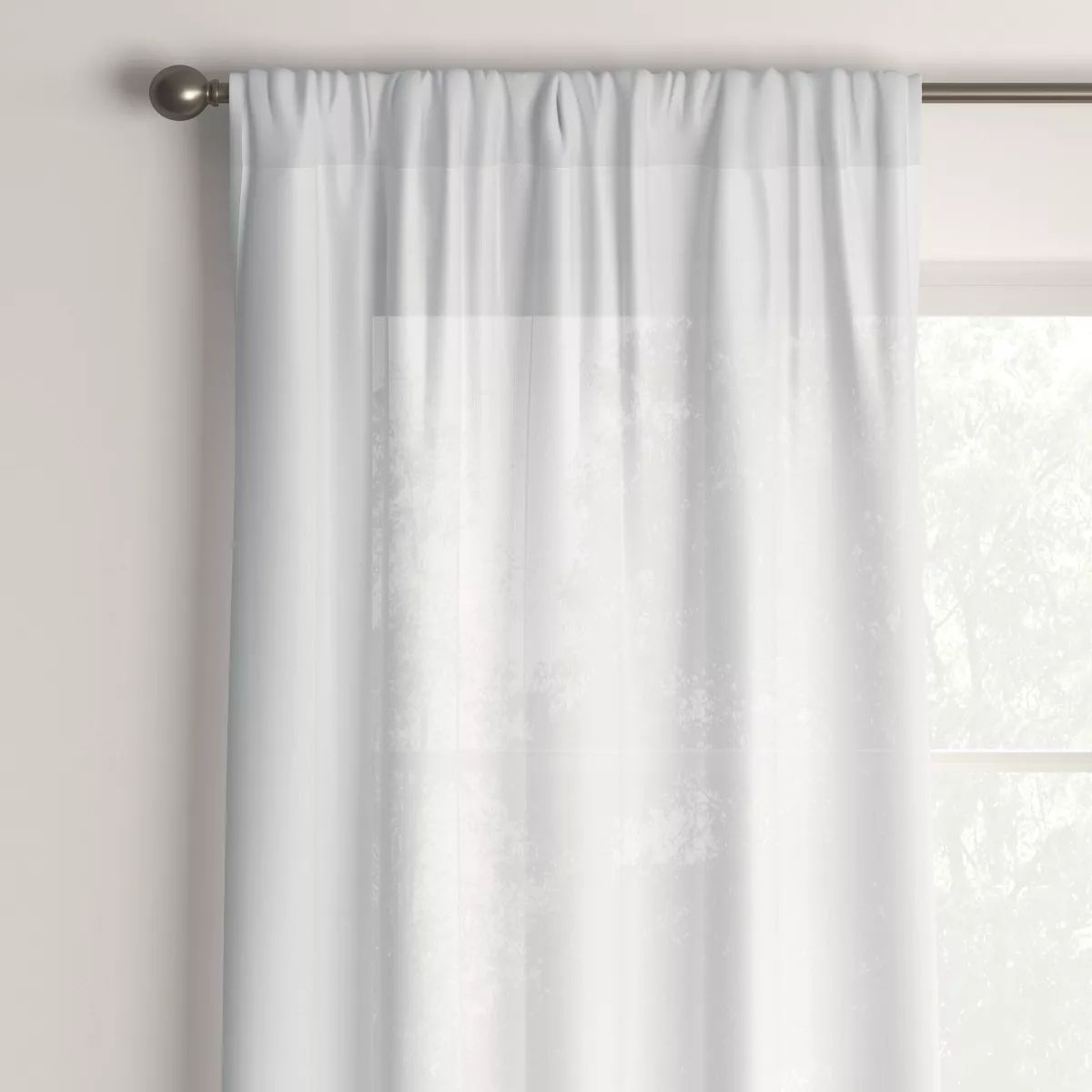 1pc Sheer Window Curtain Panel White - Room Essentials™ | Target