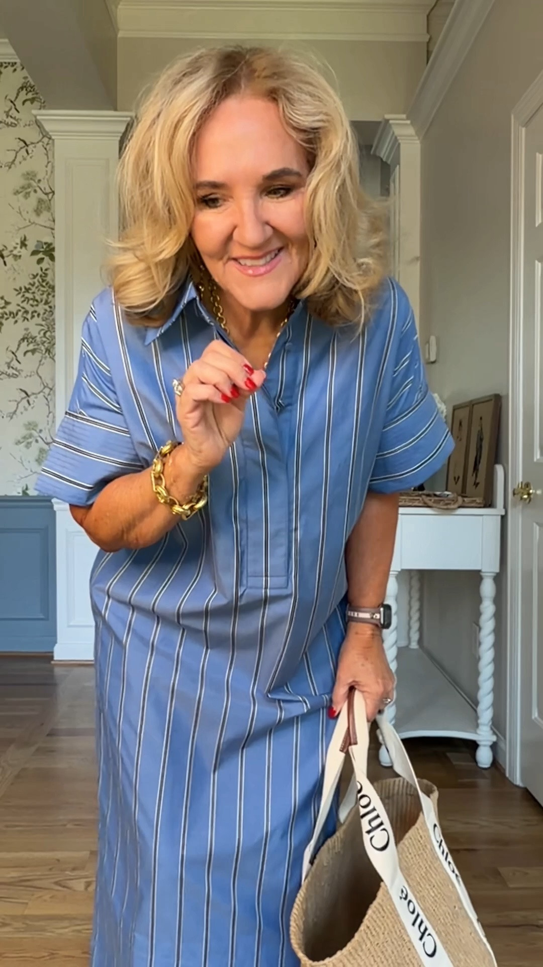 Ahhhh gorgeous dress! A lovely summer addition. The fabric is gorgeous. 
Wearing a medium or 8 in all.

Vacation dress Nantucket style blue striped dress preppy style

#LTKOver40 #LTKPetite #LTKTravel

#LTKOver40 #LTKTravel #LTKootd