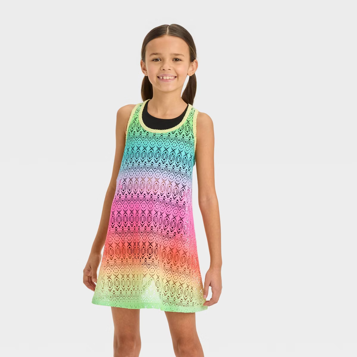 Girls' Burst Crochet Cover Up Dress - Cat & Jack™ | Target