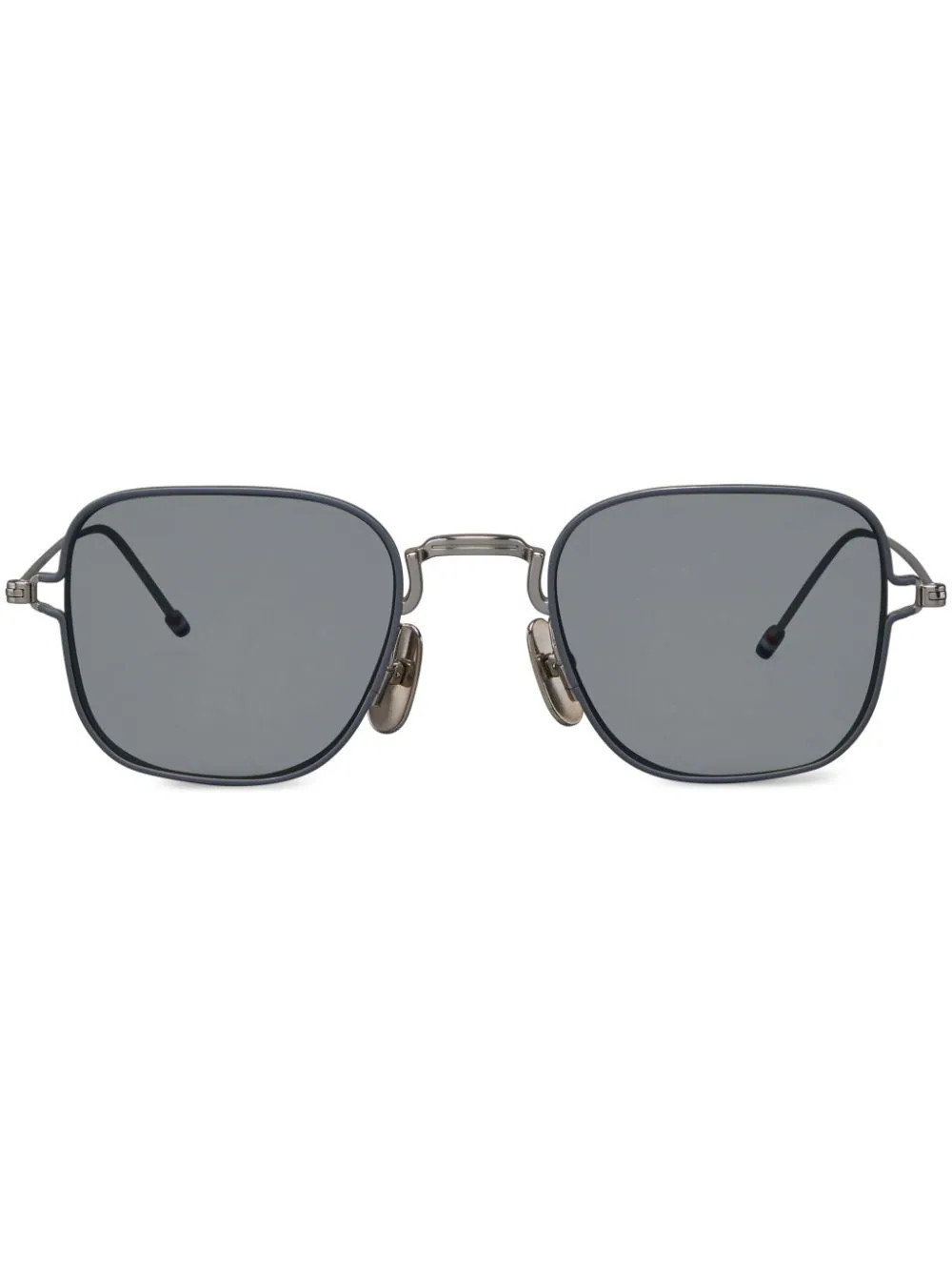 Thom Browne Eyewear square-frame sunglasses - Silver | Farfetch Global