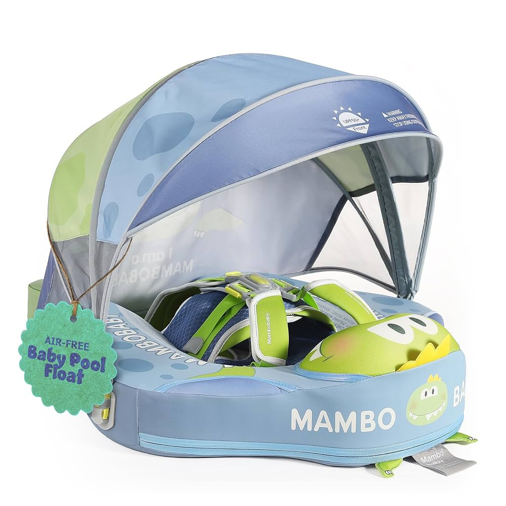 MAMBOBABYFLOAT Sunny Navigator Baby Pool Float with Canopy — Safe, Comfortable, Adjustable Axol... | Amazon (US)