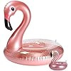 GROBRO7 Inflatable Flamingo Pool Float Elegant Vinyl Swimming Floaty Pool Toy with Glitters Outdo... | Amazon (US)