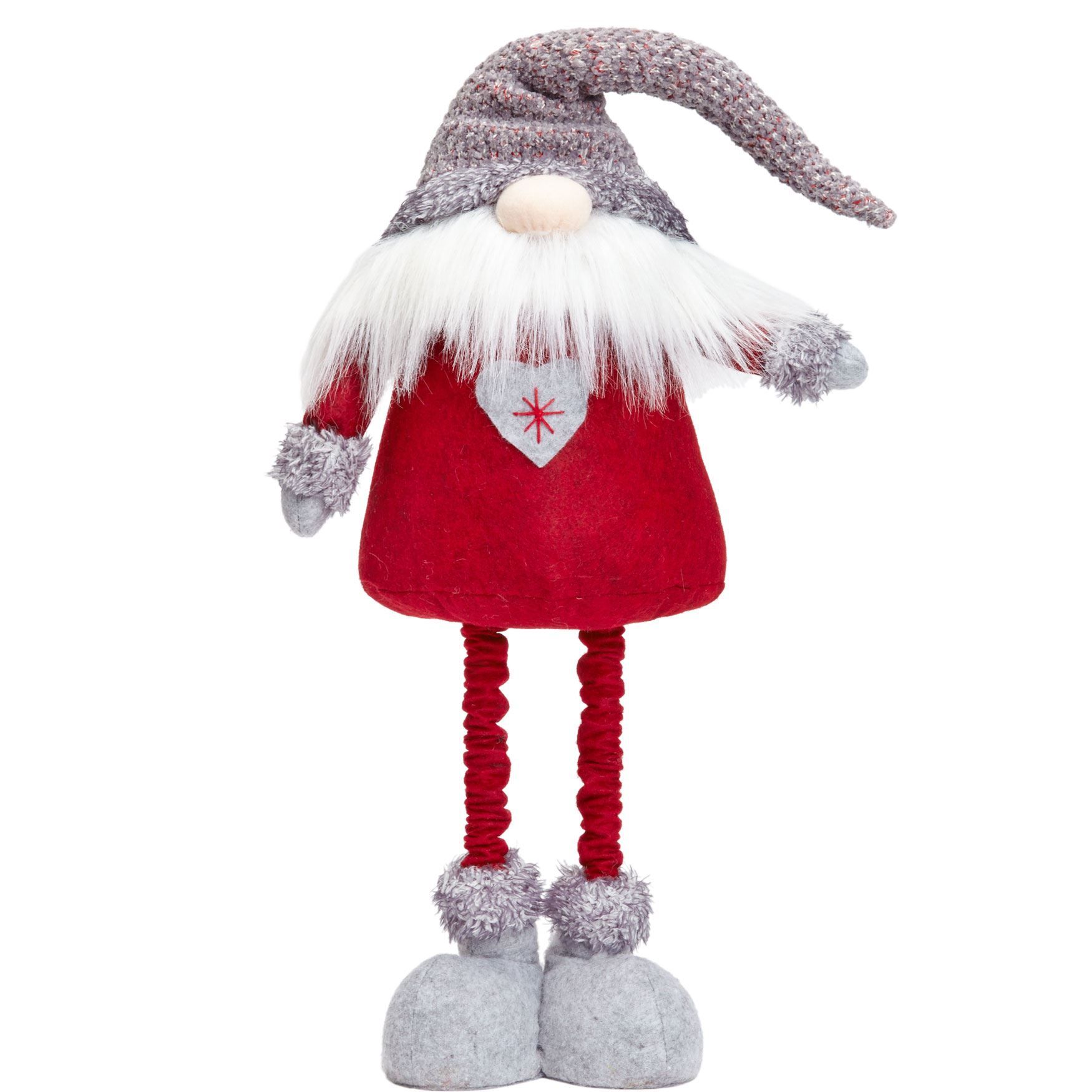 Extendable Nordic Gnome 0 Gray Red - BrylaneHome | Brylane Home