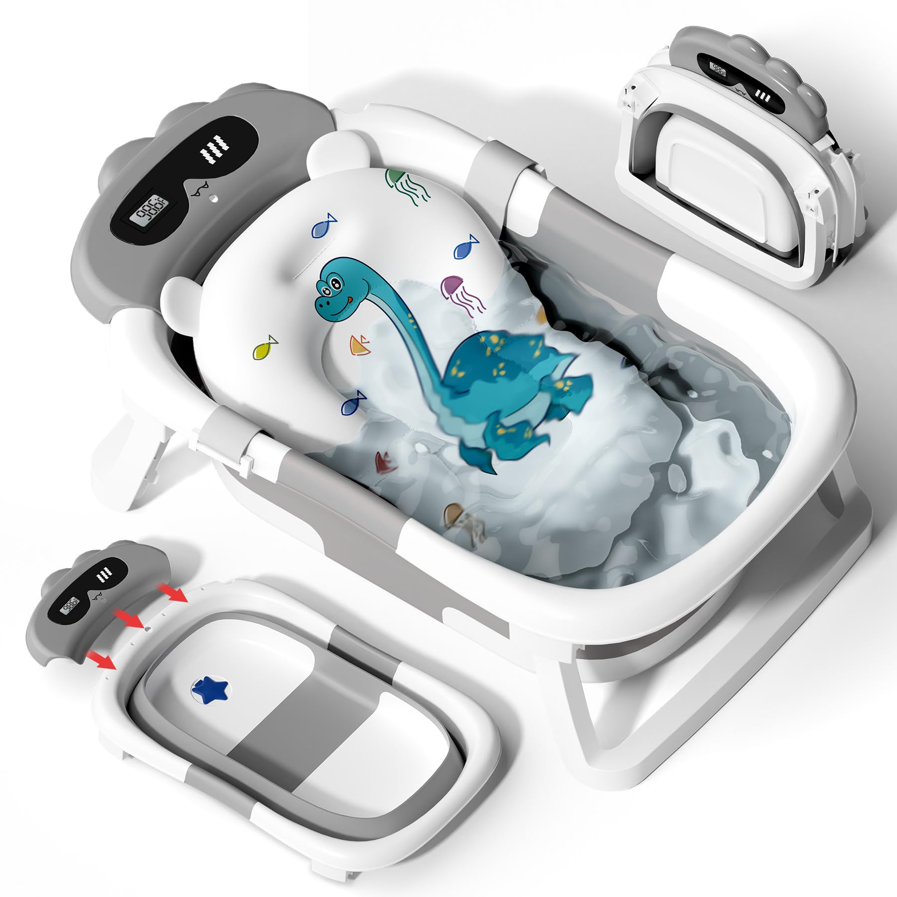 AVIDOR Baby Bathtub,Collapsible Bathtub for Newborn to Toddler,Durable Essential Infant Bath Tub,... | Amazon (US)