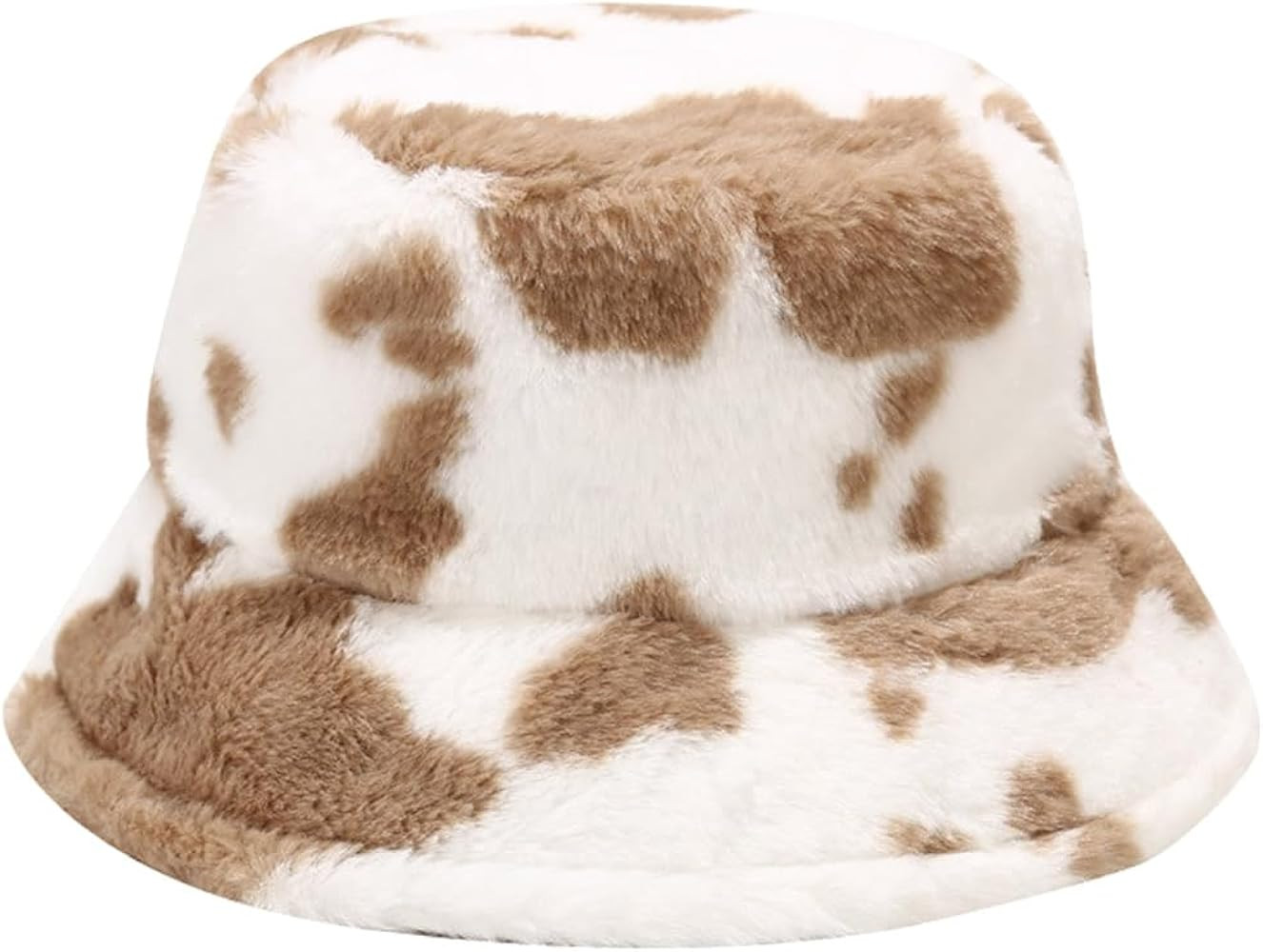 Quanhaigou Winter Faux Fur Bucket Hat,Fuzzy Warm Hat for Women Men, Fluffy Fisherman Cap | Amazon (US)