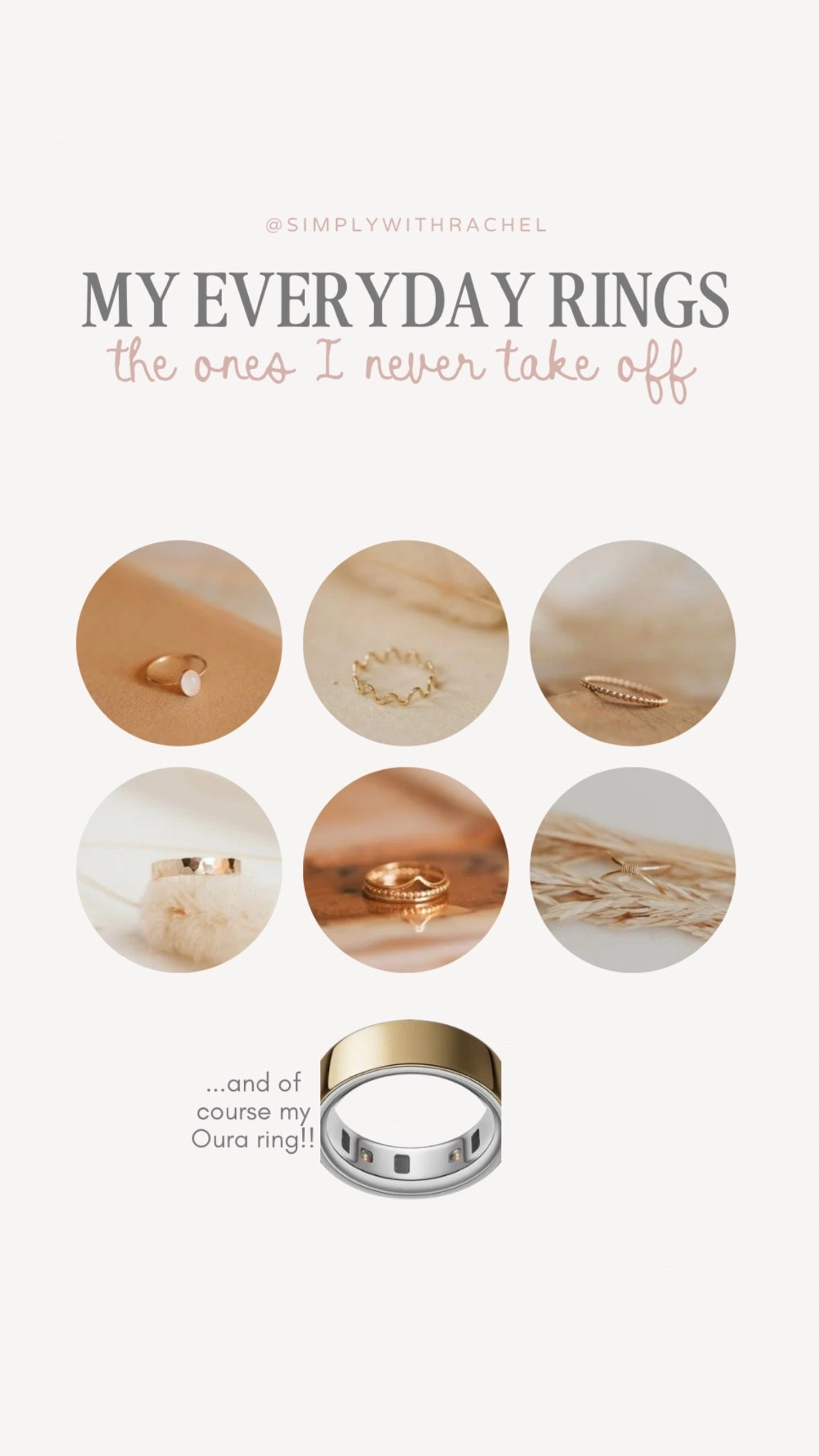 These are the rings I wear every single day—simple, timeless, and easy to mix and match!
