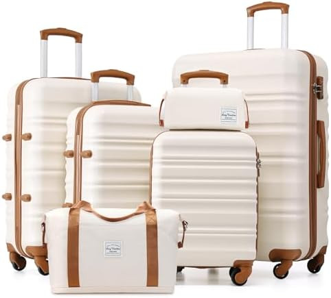 LONG VACATION Luggage Sets 4 Piece Luggage with ABS+PC Hardshell, Spinner Wheels & YKK Zipper TSA... | Amazon (CA)