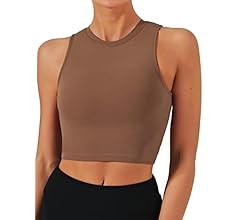 Natural Feelings Sports Bras for Women Removable Padded Yoga Tank Tops Sleeveless Fitness Workout... | Amazon (US)