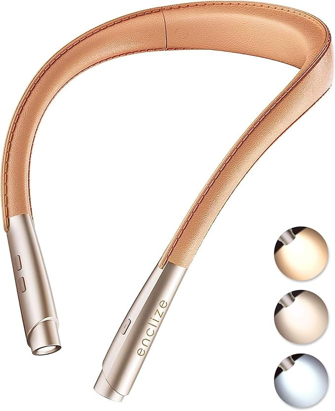 enclize LED Neck Reading Light, Book Light for Reading in Bed, Hands Free, 3 Brightness Levels, L... | Amazon (US)