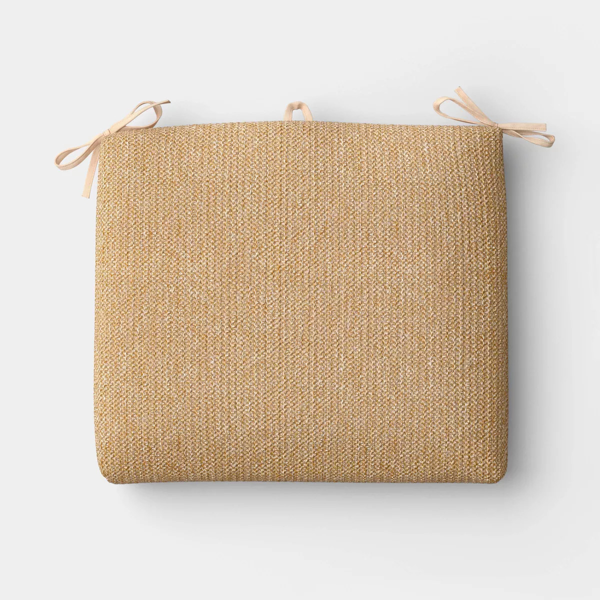 18"x20" Faux Natural Knit Seat Cushion Tan - Threshold™ | Target