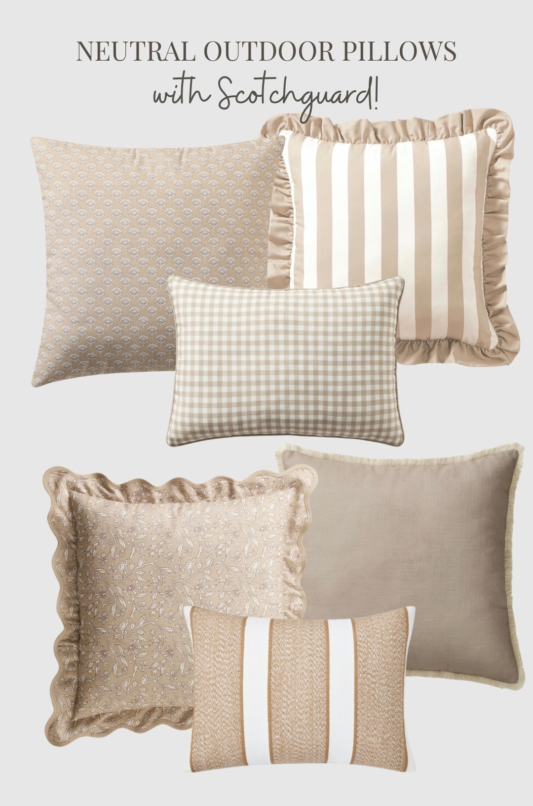 All from Walmart ☀️ I bought them all and can attest - they’re even MORE gorgeous in person. They have the look and feel of indoor throw pillows but with Scotchguard technology  But the best part? They’re all under $15!

#LTKSeasonal #LTKHome