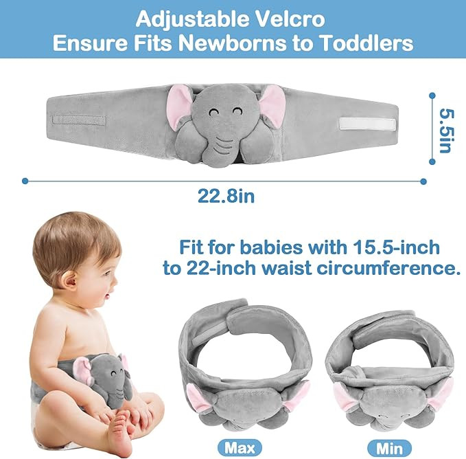 Baby Colic and Gas Relief - Heigoeost Heated Tummy Wrap for Newborns Belly Relief by Soothing War... | Amazon (US)