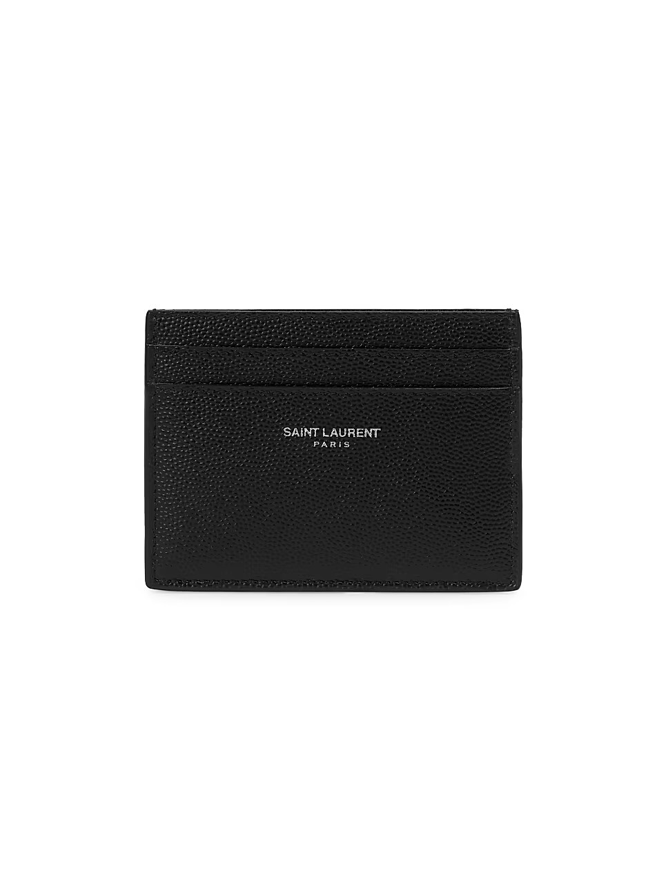 Saint Laurent Grain Leather Card Case | Saks Fifth Avenue