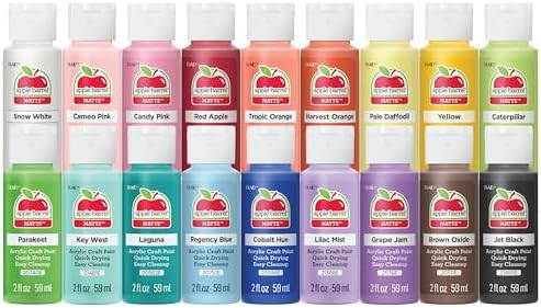 Apple Barrel, Pastel Dreams & Vivid Wonders Collection Acrylic Craft Paint, PROMOTCK, 2 fl oz eac... | Amazon (US)