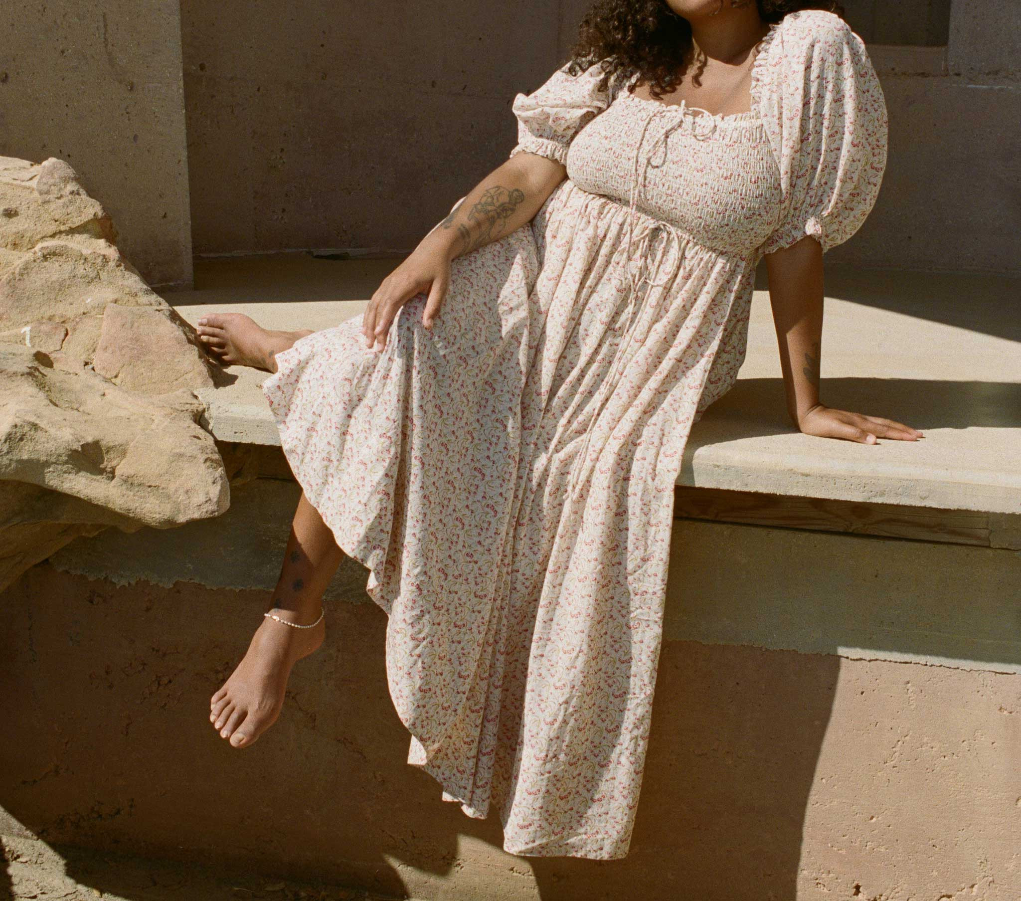 SIENA DRESS -- SUNSHINE MEADOW FLORAL | DOEN