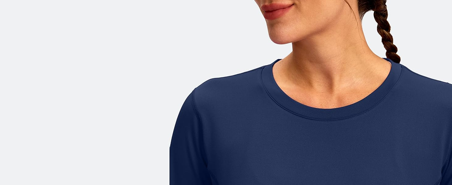 Women's Thermal Fleece Tops Long Sleeve Workout Shirts Running Athletic Base Layer with Thumb Hol... | Amazon (US)