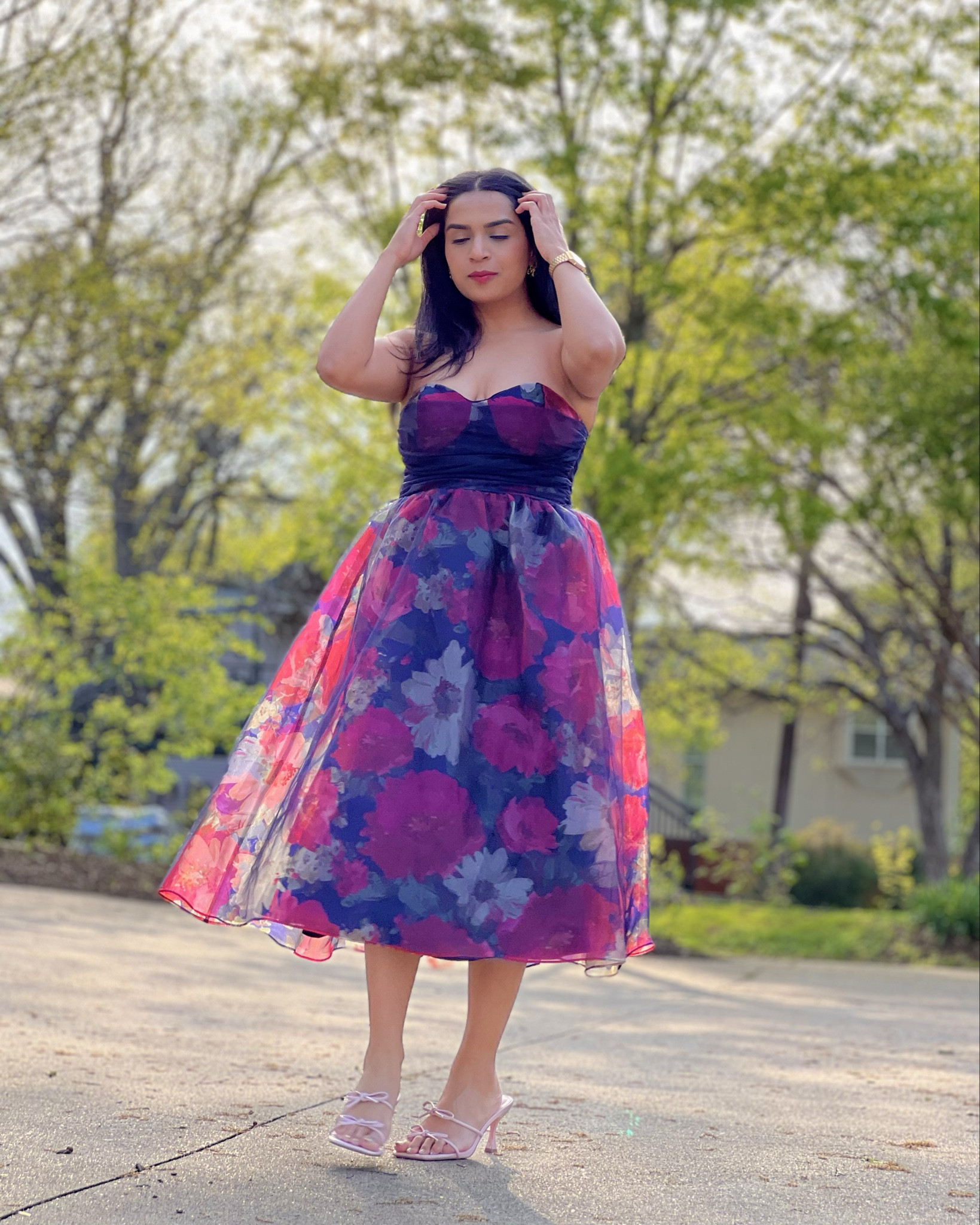 Hello Spring 🌸 Love this beautiful strapless tube midi floral organza dress from Lulus! Perfect for spring with floral prints 🌷🌻

#LTKStyleTip #LTKSeasonal #LTKWedding