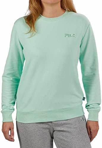 Fila Womens Midweight French Terry Crewneck Long Sleeve Sweatshirt | Amazon (US)