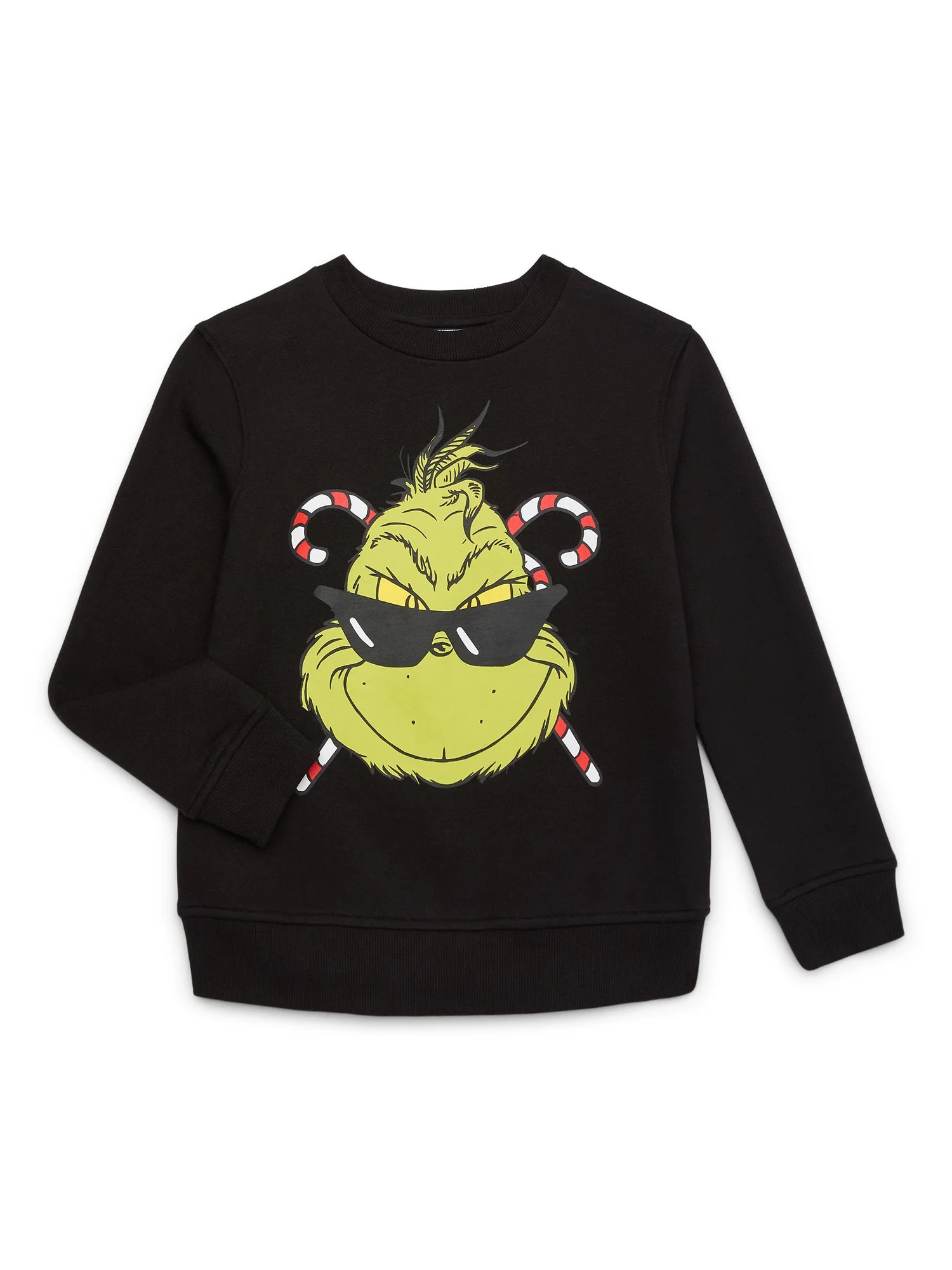 The Grinch Boys’ Graphic Sweatshirt with Long Sleeves, Sizes 4-18 | Walmart (US)