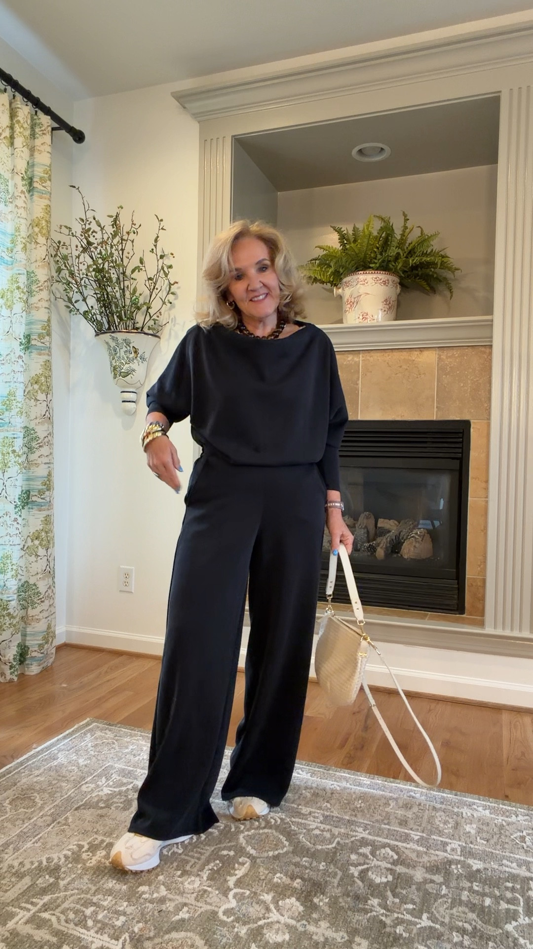 25% off the scuba soft line at Gibson look this weekend only with code NANETTE25
Jumpsuit size small 
Top size med
Pants size small
Blazer (code BLAZER20) size medium a bit snug in the sleeves so size up if you’ll be wearing layers underneath like a sweater. But only one code per order  
20% off my bracelets code NANETTE20

#LTKTravel #LTKWorkwear #LTKOver40