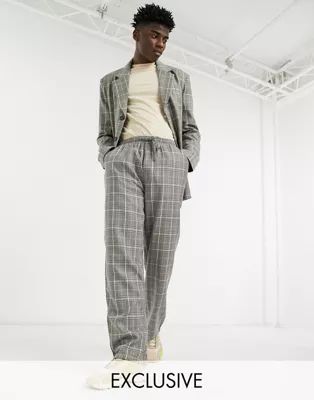 Reclaimed Vintage inspired trouser in check | ASOS (Global)