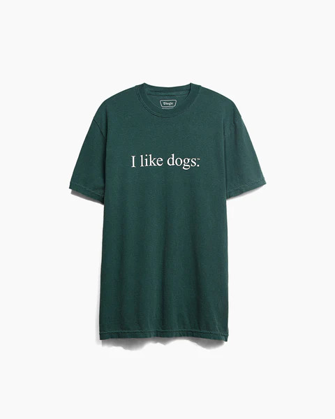 I like dogs. | Core Tee | Green | Unisex | Diogie