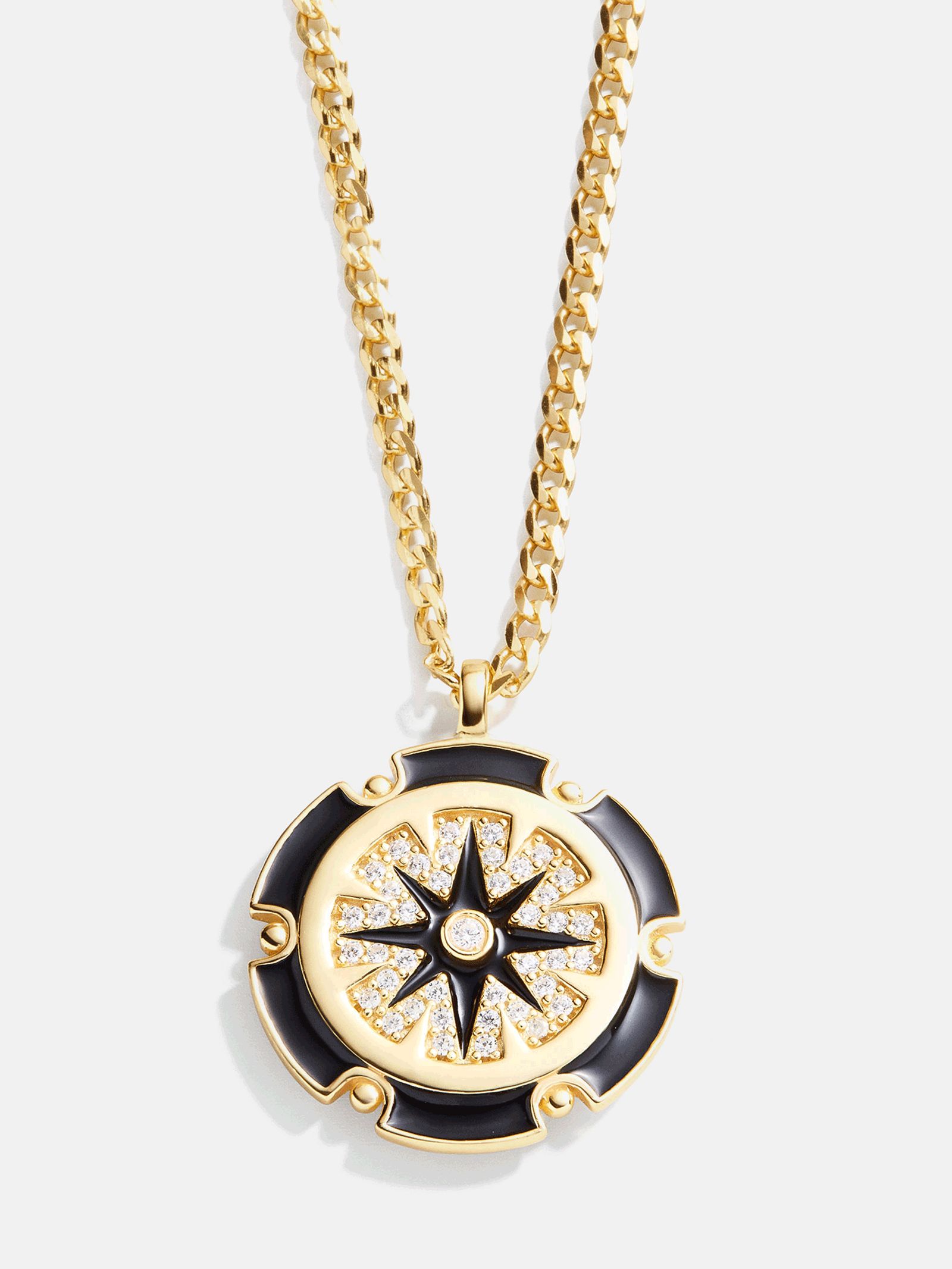 Star 18K Gold Reversible Medallion Necklace | BaubleBar (US)
