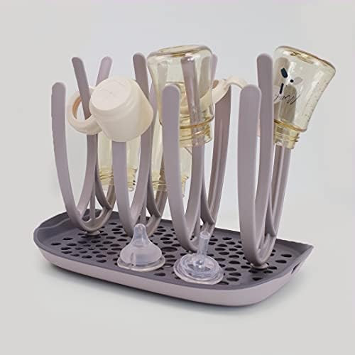 MOTHER-K Baby Bottle Drying Rack with Tray, Adjustable Holder for Baby Bottles, Pacifier and Pump Pa | Amazon (US)