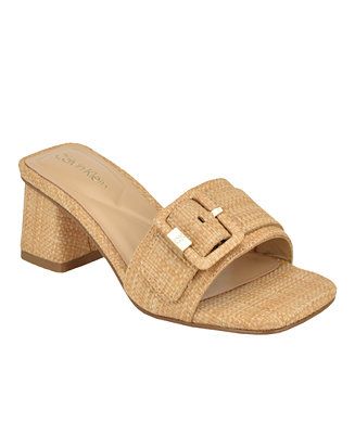 Calvin Klein Women's Ariella Slip-On Square Toe Dress Sandals - Macy's | Macy's