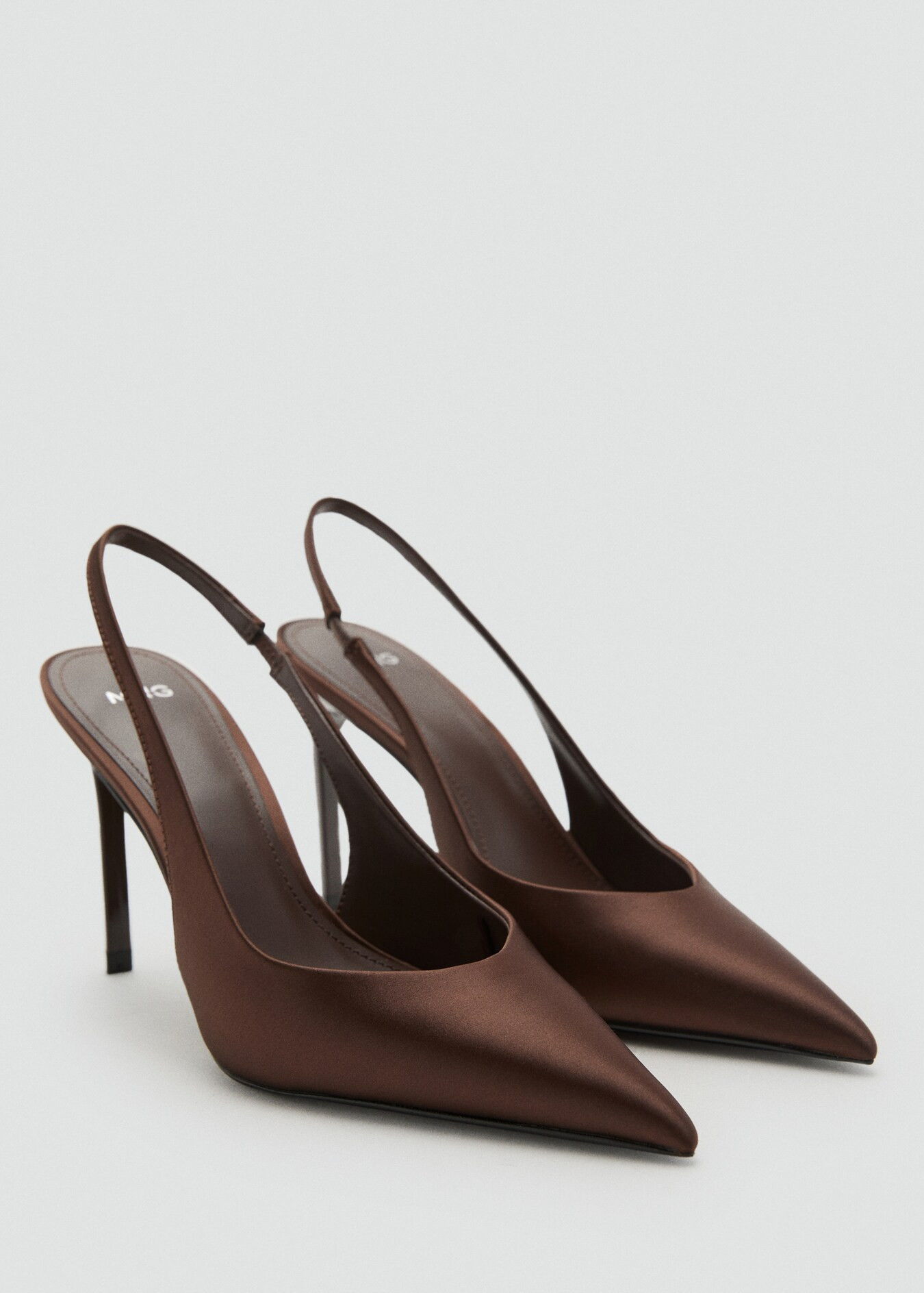 Satinierter High-Heel-Schuh | Mango EU