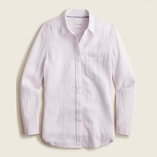 Classic-fit cozy gauze shirt | J.Crew US