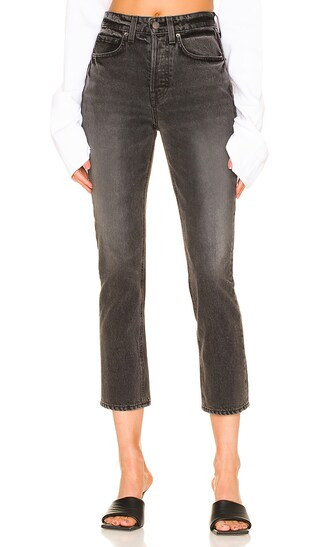 Karolina High Rise Straight Crop in Sunset Park | Revolve Clothing (Global)