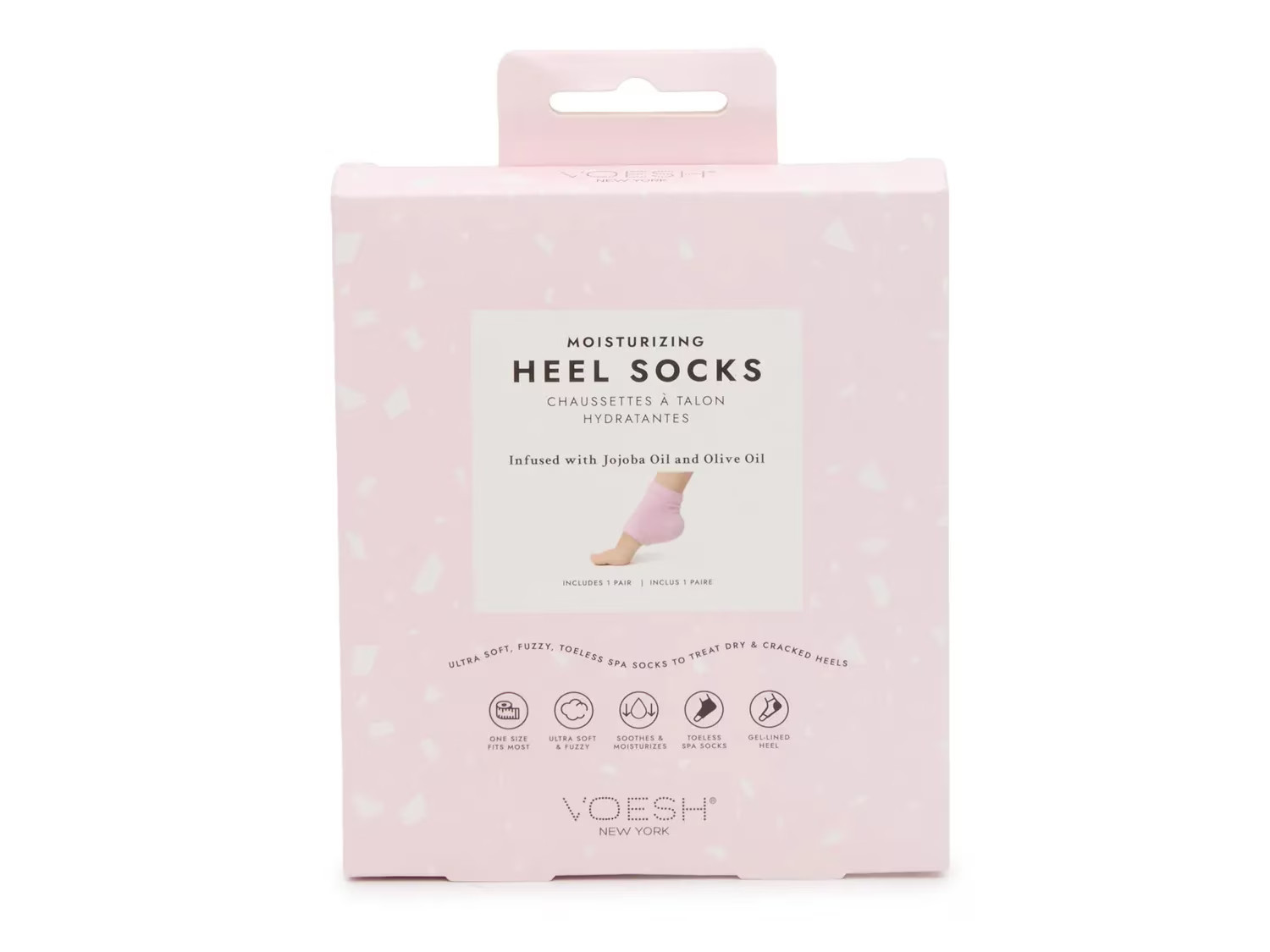 Voesh New York Moisturizing Heel Socks | Women's | No Color | Size One Size | Foot Care | DSW