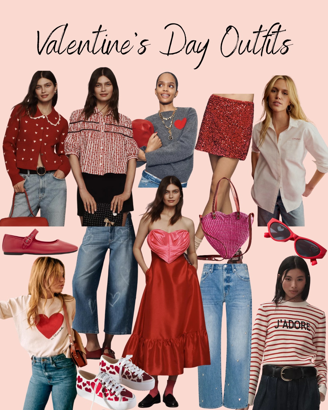 The perfect heartfelt looks for February from cozy sweaters, jeans, and flats, to fancy dresses, and the perfect bags and accessories to match. ❤️

#LTKSeasonal #LTKShoeCrush #LTKStyleTip
