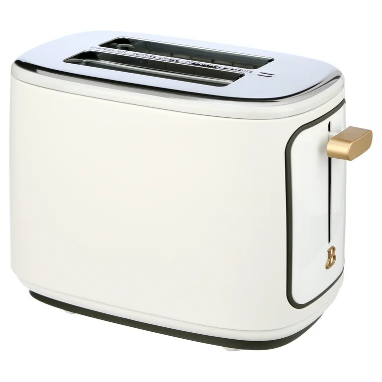 Beautiful 2 Slice Toaster with Touch-Activated Display, White Icing by Drew Barrymore | Walmart (US)