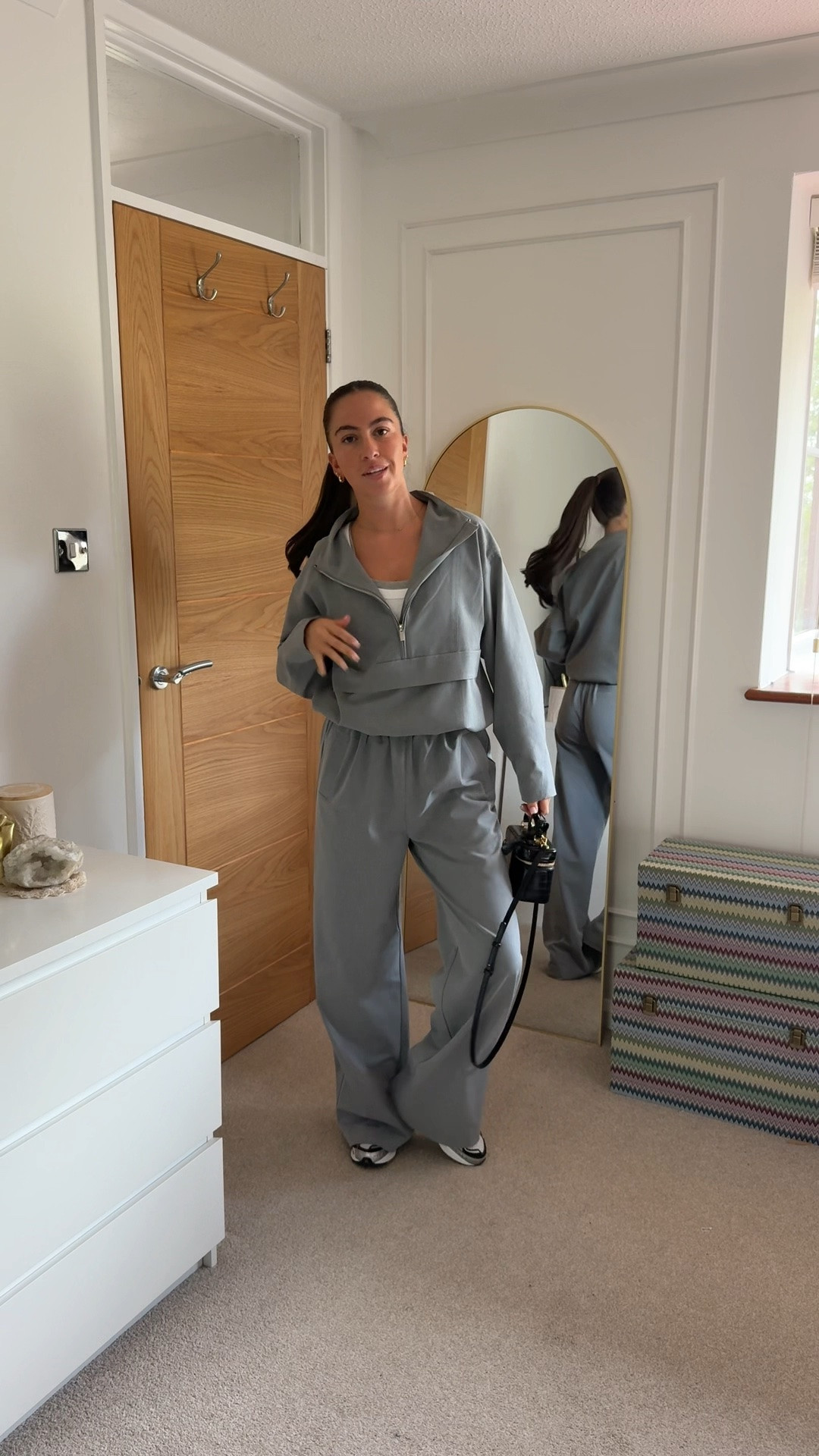 Casual chic - everyday outfit - spring outfit - vest layering - grey tracksuit - funnel neck - set - summer outfit - corporate - casual workwear

#LTKspring #LTKsummer #LTKworkwear