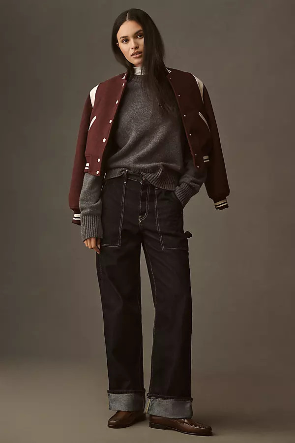 Ética Anson Utility High-Rise Barrel Jeans | Anthropologie (US)