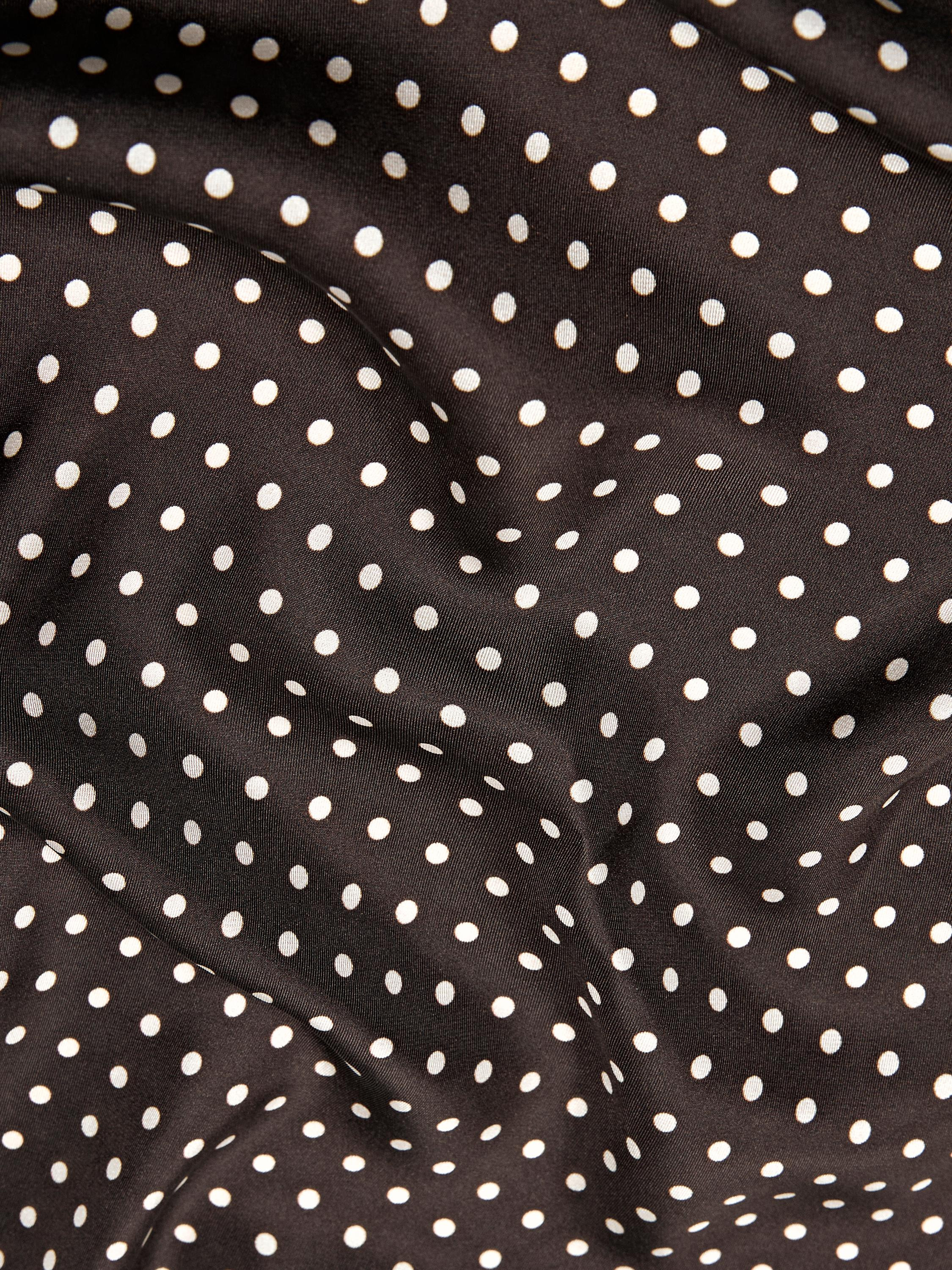 Foulard 100% soie imprimé pois | Massimo Dutti FR