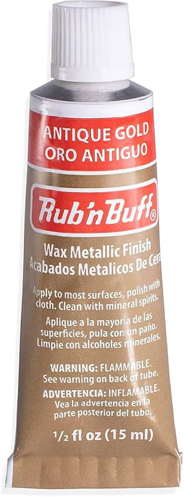 F|S FRAMER SUPPLY Amaco Rub 'N Buff Wax Metallic Finish, Antique Gold \u2014 Single 15ml Tube | Amazon (US)