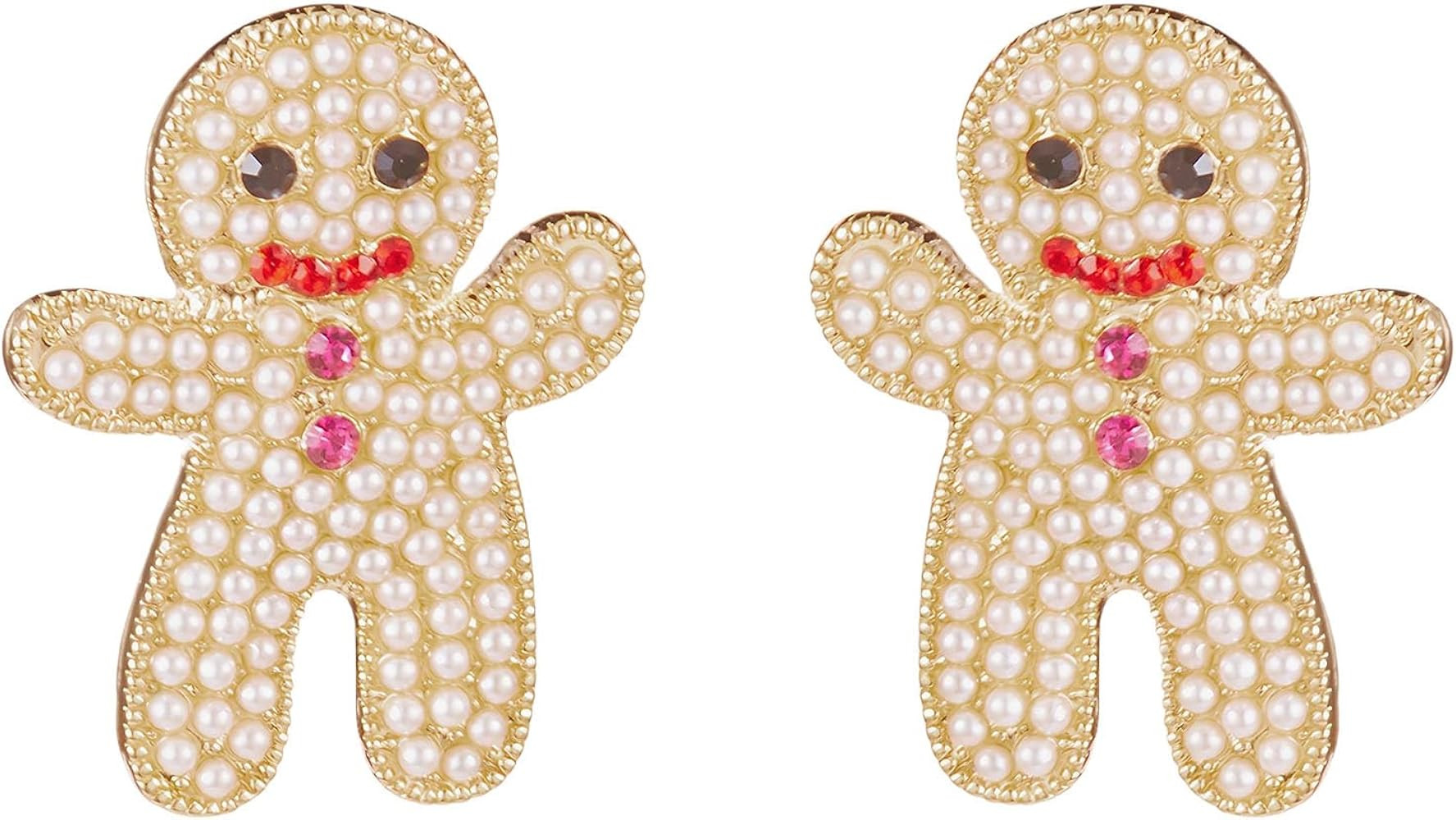 Cute Gingerbread Earrings for Women/Wife,Personalized Christmas Gifts for Her,Women Stocking Stuf... | Amazon (US)