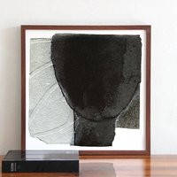 Simple Abstract Black & White Art, Modern Wall Decor, Minimal Art Painting Collage | Etsy (UK)