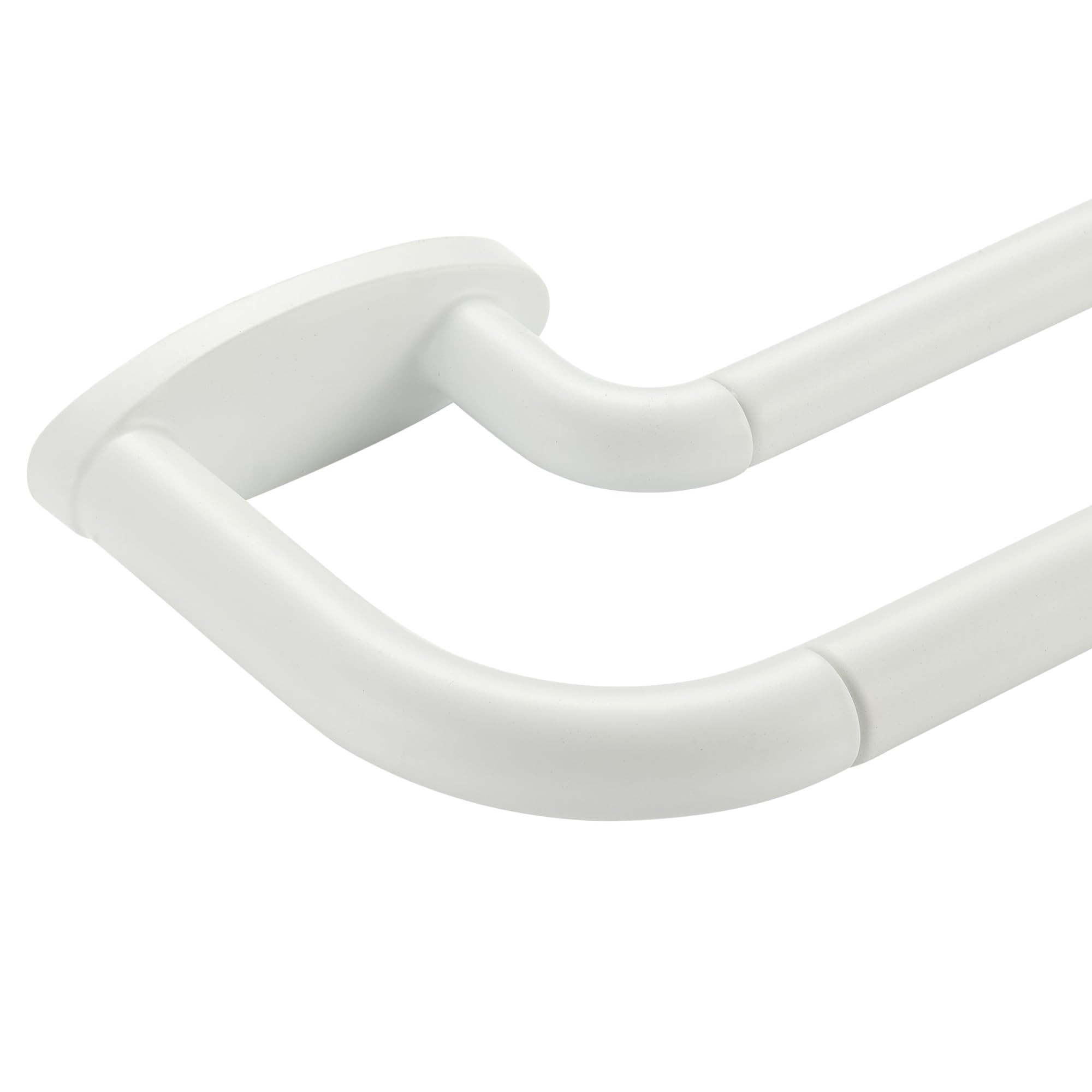 Double Curtain Rods Matte White,Room Darkening Drapery Rod for 72-144 Inches,Adjustable 3/4 Inches Front and 5/8 Inches Back Quality Metal Rod for Window,Wrap Around Design | Amazon (US)